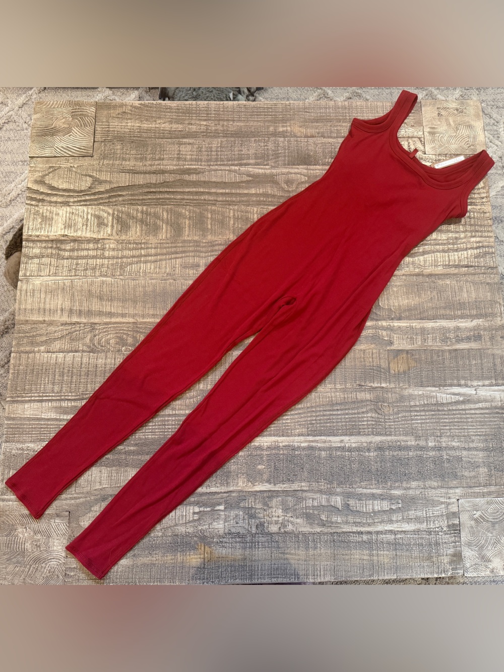 SKIMS Cotton Ribbed Tank Catsuit Sz M NWT